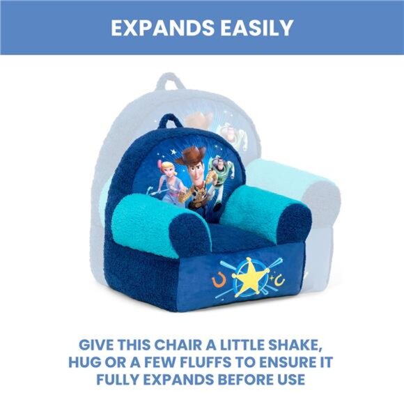 Toy Story Cozee Buddy Chair by Delta Children, Blue - Picture 6 of 7